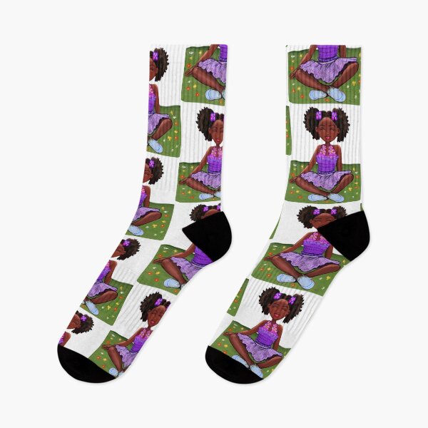 Item preview, summer Cool Anime girl Princess black girl wearing hoodie with Afro hair and love hearts African American Melanin Queen designed and sold by Artonmytee.