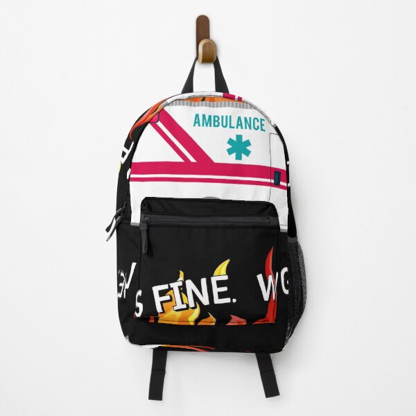 Item preview, Funny EMT Paramedic EMS Ambulance It's Fine Men Women designed and sold by bdmag10.