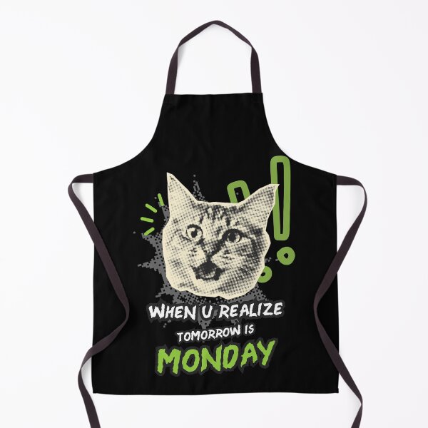 Item preview, When you realize tomorrow is monday with cat horror zombie vibe t shirt designed and sold by SOPIZiLA.