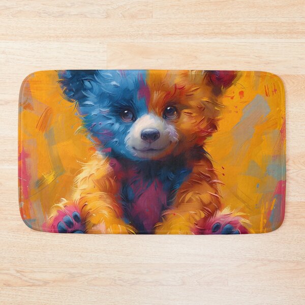 Item preview, Vibrant colored baby teddy bear print designed and sold by dcrc.