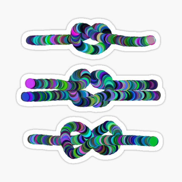 Vista previa del artículo con la obra «Colored Knots Abstract», diseñado y vendido por mavicfe.