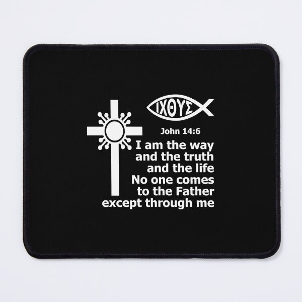 Item preview, Bible Tee - Scripture Verse - “I am the way and the truth and the life.  No one comes to the Father except through me - John 14:6 designed and sold by WhiteGothic.