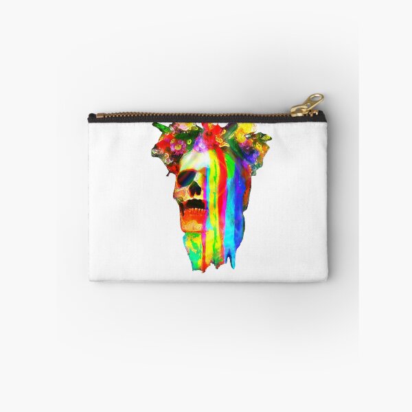 Item preview, Rainbow skull with floral crown designed and sold by nonny.