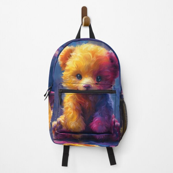 Item preview, vibrant colored baby teddy bear print designed and sold by dcrc.