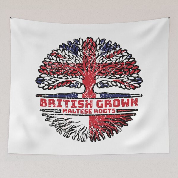 Item preview, Malta Maltese Uk United Kingdom British Tree Roots Flag designed and sold by FlagX.