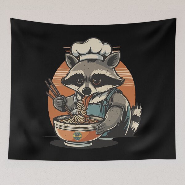 Item preview, Raccoon Eating Instant Noodle Cup Funny Gifts For Women Men designed and sold by MizoX7.