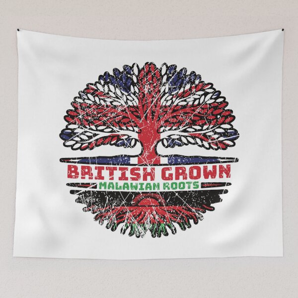Item preview, Malawi Malavian Uk United Kingdom British Tree Roots Flag designed and sold by FlagX.