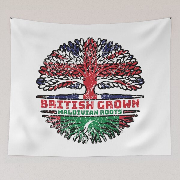 Item preview, Maldives Maldivian British UK Tree Roots Flag designed and sold by FlagX.
