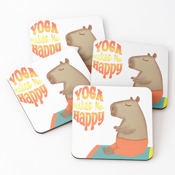 Item preview, Happy Capybara Yoga designed and sold by DottiesGirl.