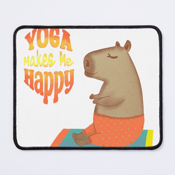 Item preview, Happy Capybara Yoga designed and sold by DottiesGirl.