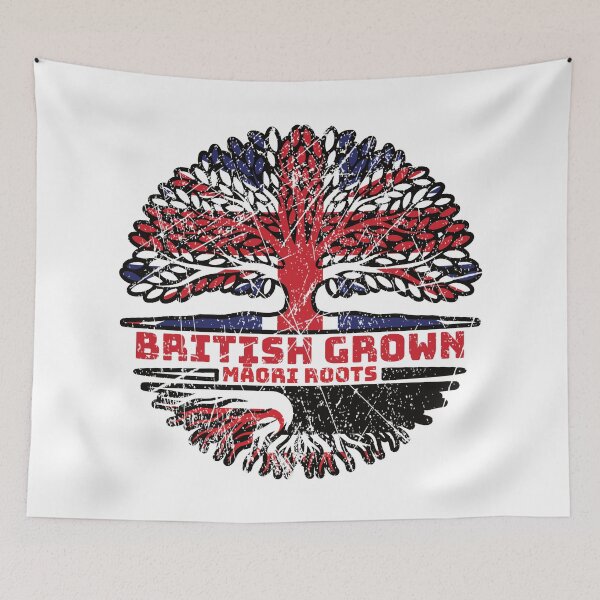 Item preview, Maori British UK Tree Roots Flag designed and sold by FlagX.