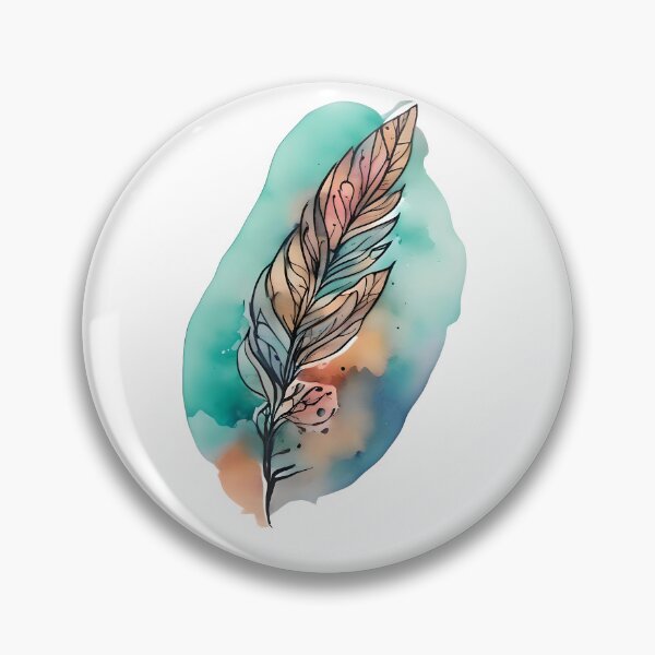 Item preview, Celestial Feather: Aquarelle Elegance designed and sold by SavvyJuanDesign.