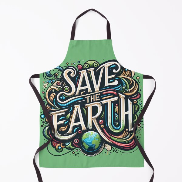 Item preview, Save the Earth, typography designed and sold by maxmaj.