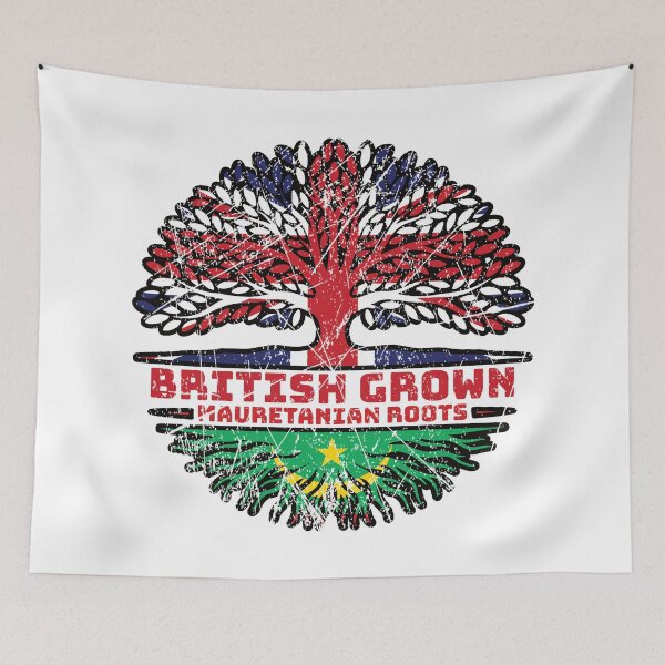 Item preview, Mauretania Mauretanian British UK Tree Roots Flag designed and sold by FlagX.