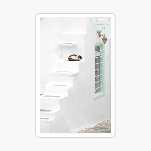 Item preview, Sleepy Cat, Sifnos, Greece designed and sold by TRVLR Designs.
