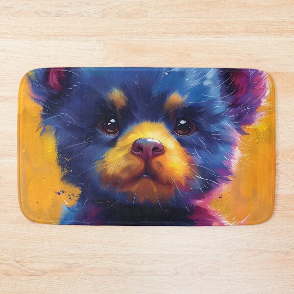 Item preview, vibrant colored baby teddy bear print designed and sold by dcrc.