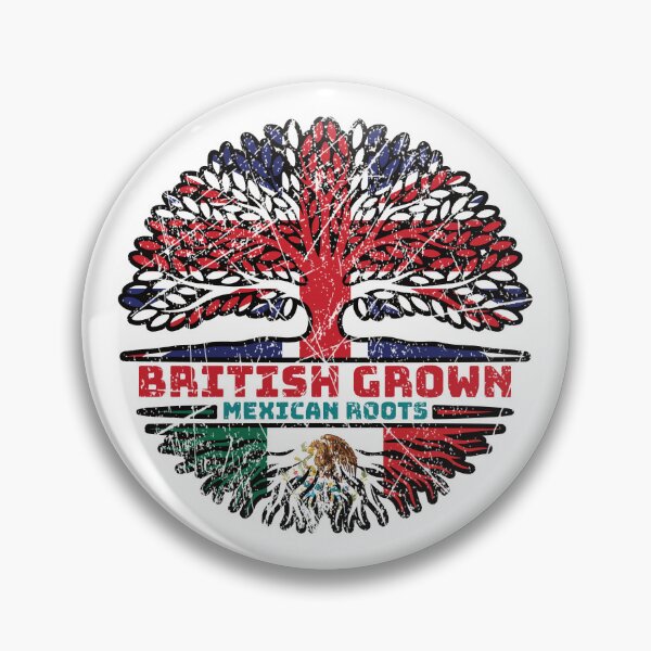 Item preview, Mexico Mexican Uk United Kingdom British Tree Roots Flag designed and sold by FlagX.