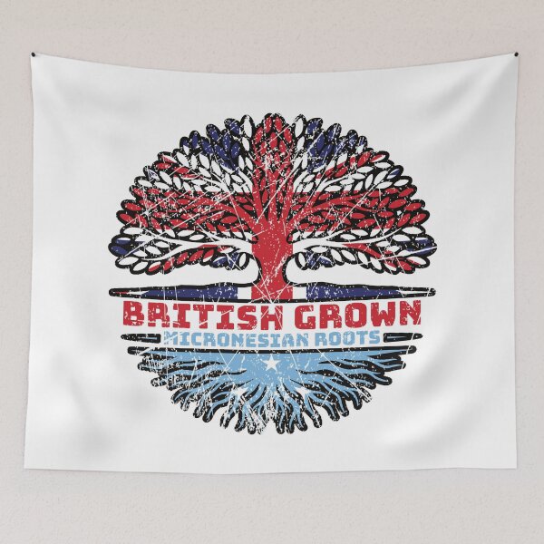 Item preview, Micronesia Micronesian Uk United Kingdom British Tree Roots Flag designed and sold by FlagX.