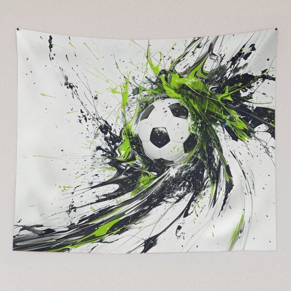 Item preview, Soccer ball paint explosion graphic designed and sold by dcrc.