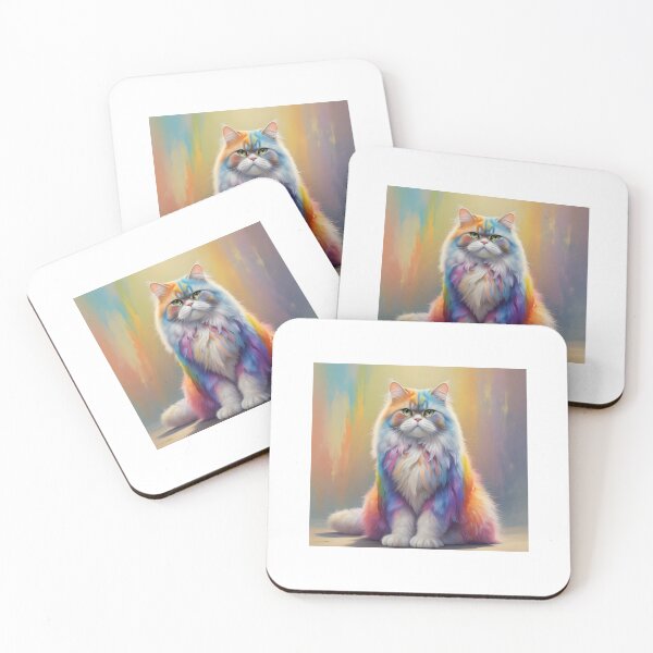 Item preview, Cat passion T shirt,melt soul and heart with your multicolour cat designed and sold by Einsteinshop.