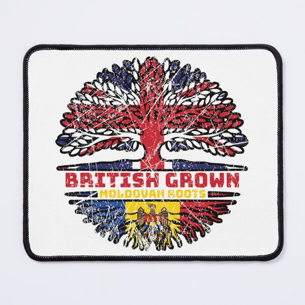 Item preview, Moldova Moldovan Uk United Kingdom British Tree Roots Flag designed and sold by FlagX.
