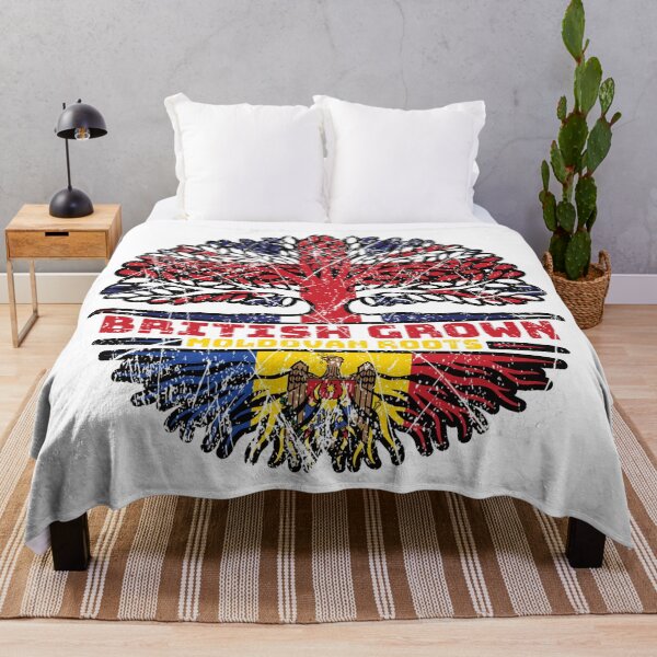 Item preview, Moldova Moldovan Uk United Kingdom British Tree Roots Flag designed and sold by FlagX.