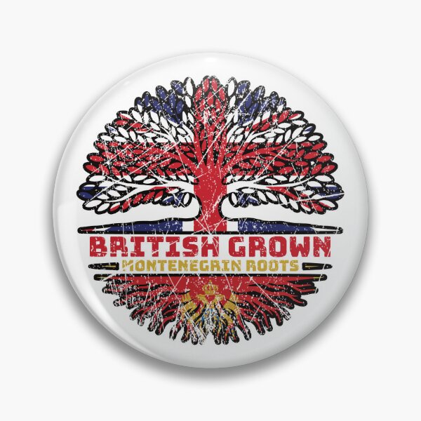 Item preview, Montenegro Montenegrin British UK Tree Roots Flag designed and sold by FlagX.
