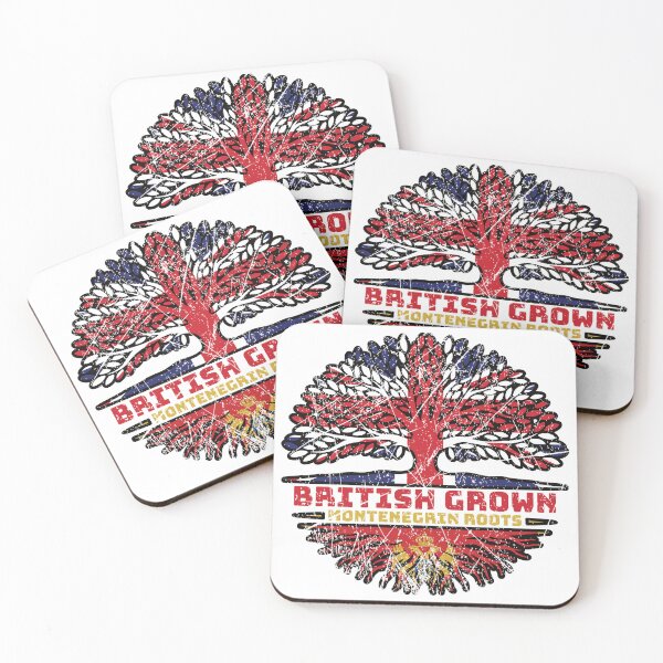 Item preview, Montenegro Montenegrin British UK Tree Roots Flag designed and sold by FlagX.