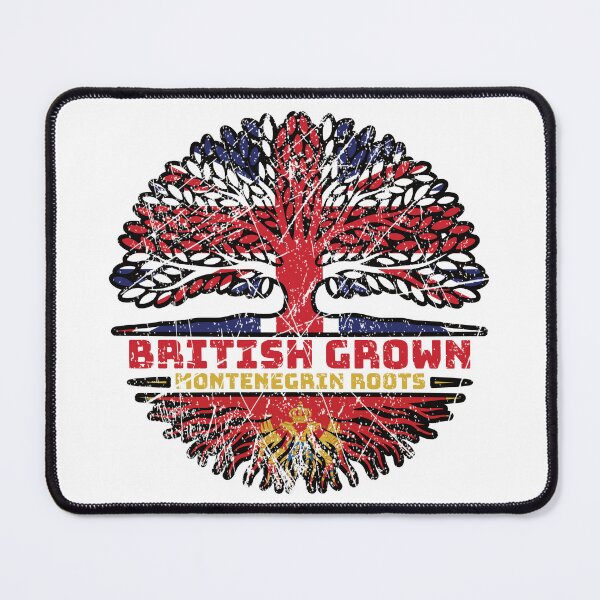 Item preview, Montenegro Montenegrin British UK Tree Roots Flag designed and sold by FlagX.
