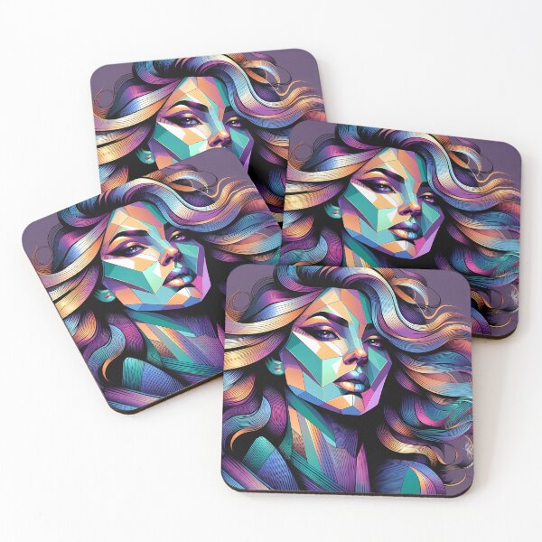 Item preview, Geometric multifaceted face designed and sold by Queueka.