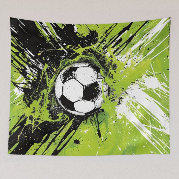 Item preview, soccer ball paint explosion graphic designed and sold by dcrc.