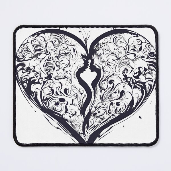 Item preview, Dual Faces, One Heart: Artistic Love Design designed and sold by TRYKID.
