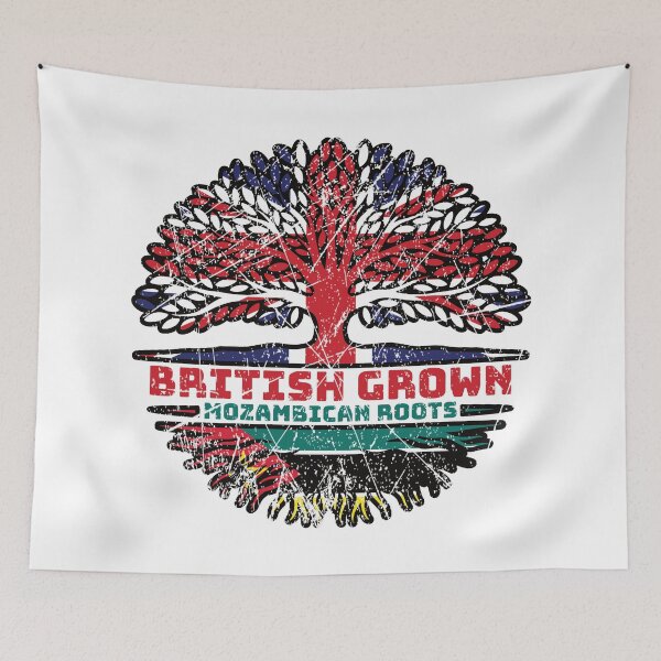 Item preview, Mozambique Mozambican British UK Tree Roots Flag designed and sold by FlagX.