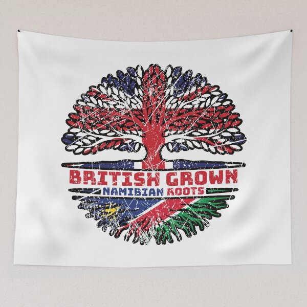 Item preview, Namibia Namibian British UK Tree Roots Flag designed and sold by FlagX.