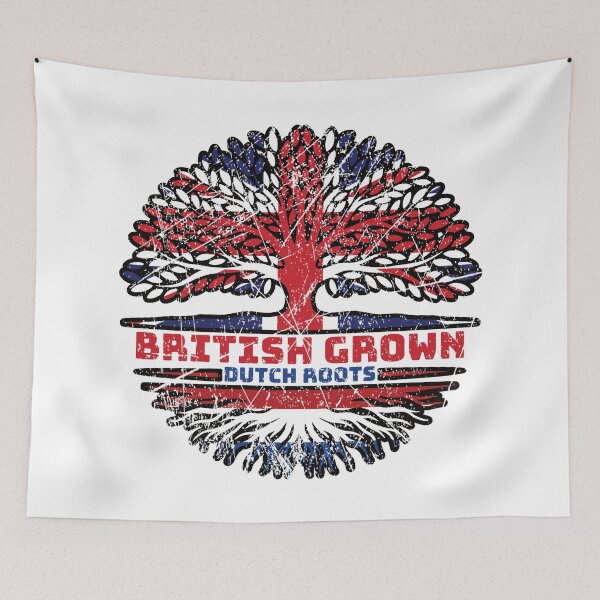 Item preview, Netherlands Dutch Uk United Kingdom British Tree Roots Flag designed and sold by FlagX.