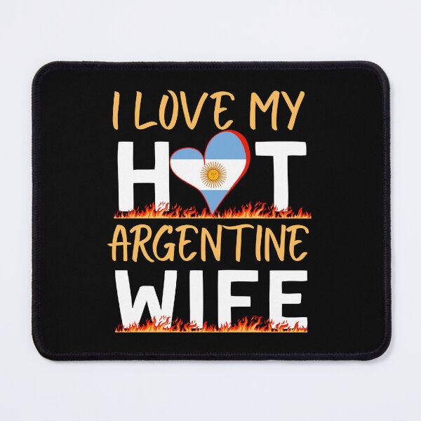 Item preview, Hot Argentine Wife Argentina Flag Love designed and sold by Betsytiptoe.
