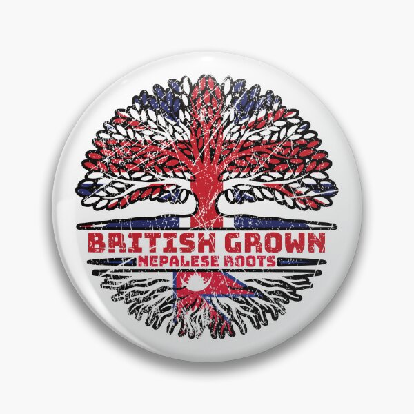 Item preview, Nepalese Nepal Uk United Kingdom British Tree Roots Flag designed and sold by FlagX.