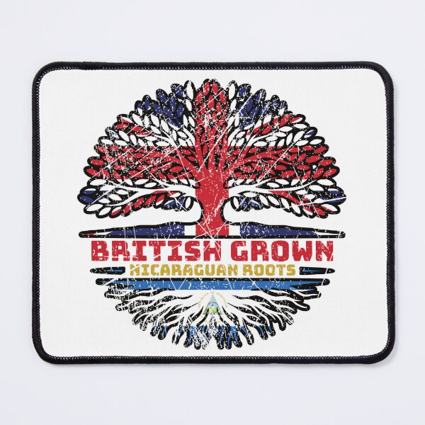 Item preview, Nicaraguan Nicaragua Uk United Kingdom British Tree Roots Flag designed and sold by FlagX.