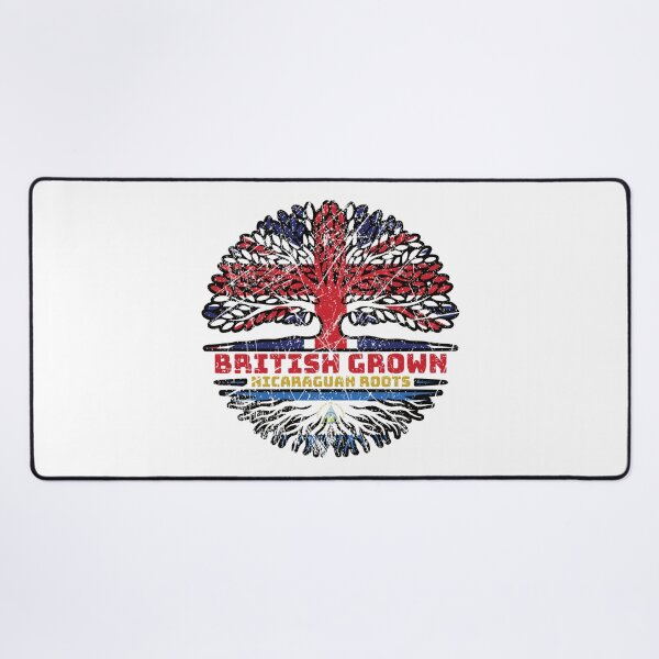 Item preview, Nicaraguan Nicaragua Uk United Kingdom British Tree Roots Flag designed and sold by FlagX.