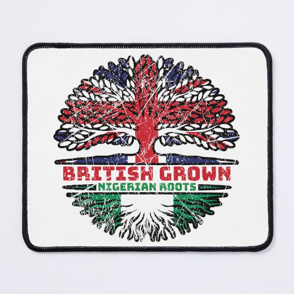 Item preview, Nigeria Nigerian Uk United Kingdom British Tree Roots Flag designed and sold by FlagX.