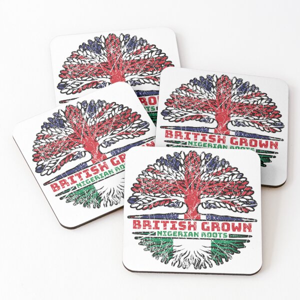 Item preview, Nigeria Nigerian Uk United Kingdom British Tree Roots Flag designed and sold by FlagX.
