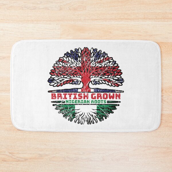 Item preview, Nigeria Nigerian Uk United Kingdom British Tree Roots Flag designed and sold by FlagX.