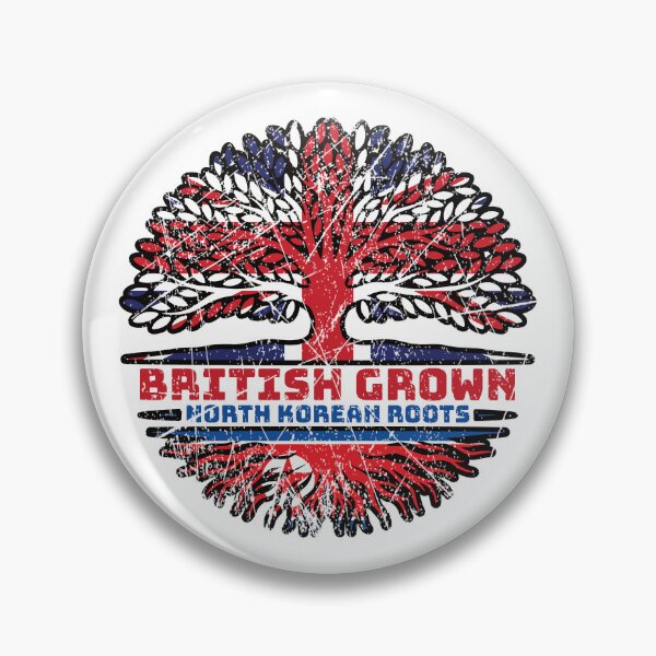 Item preview, North Korean North Korea Uk United Kingdom British Tree Roots Flag designed and sold by FlagX.
