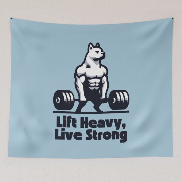 Item preview, Dog Deadlift | Lift Heavy, Live Strong designed and sold by Weknes.