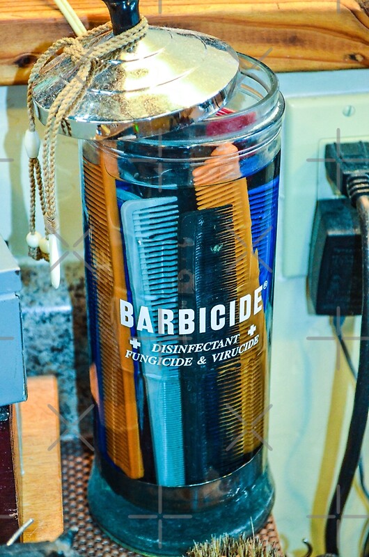Combs in Barbicide Jar" by msqrd2 Redbubble