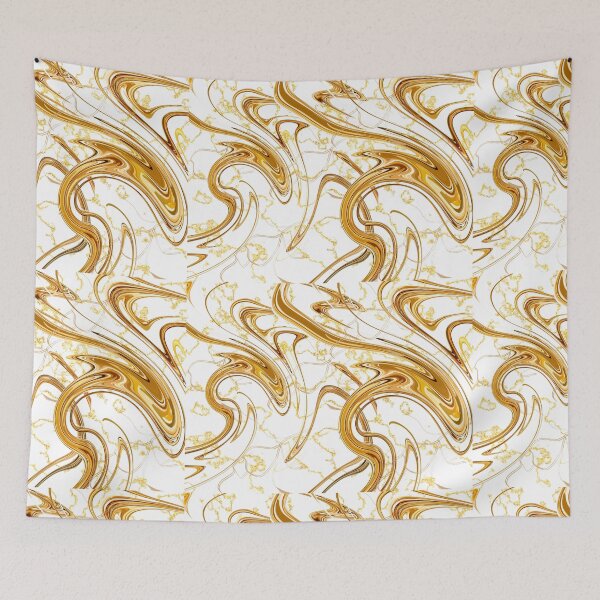 Item preview, Royal Gold Liquid Pattern designed and sold by BirdBrew.