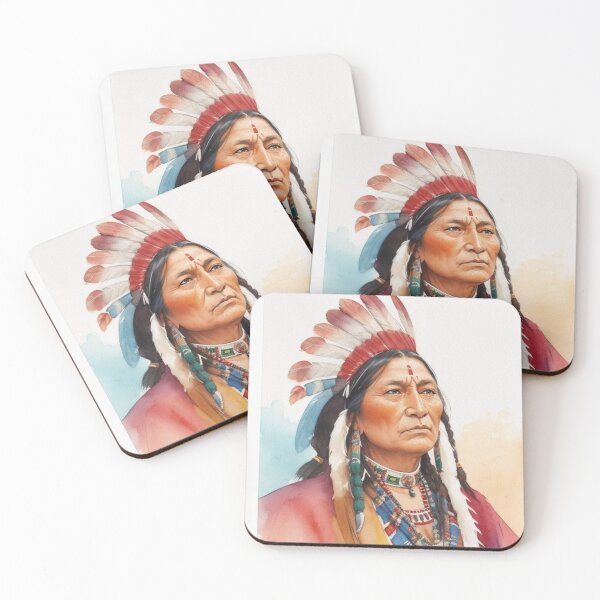 Item preview, jefe indio designed and sold by ZeusGallery.