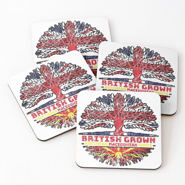 Item preview, North Macedonia Macedonian Uk United Kingdom British Tree Roots Flag designed and sold by FlagX.