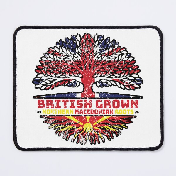 Item preview, North Macedonia Macedonian Uk United Kingdom British Tree Roots Flag designed and sold by FlagX.