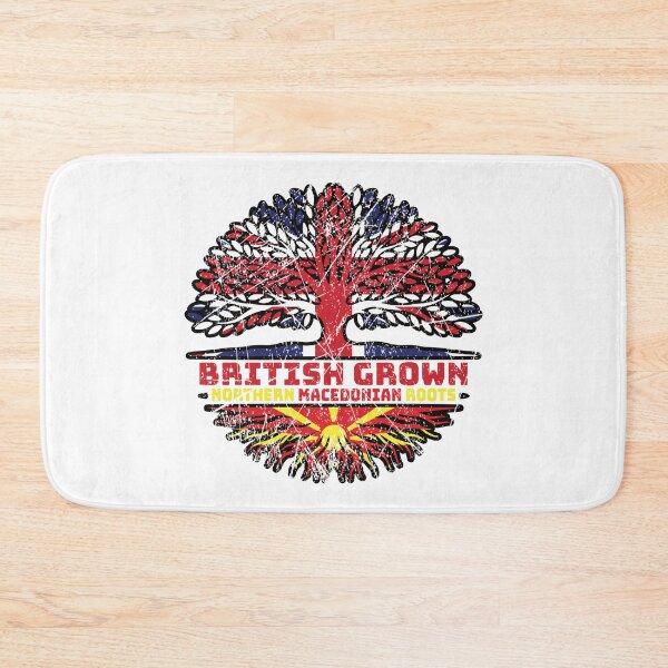 Item preview, North Macedonia Macedonian Uk United Kingdom British Tree Roots Flag designed and sold by FlagX.